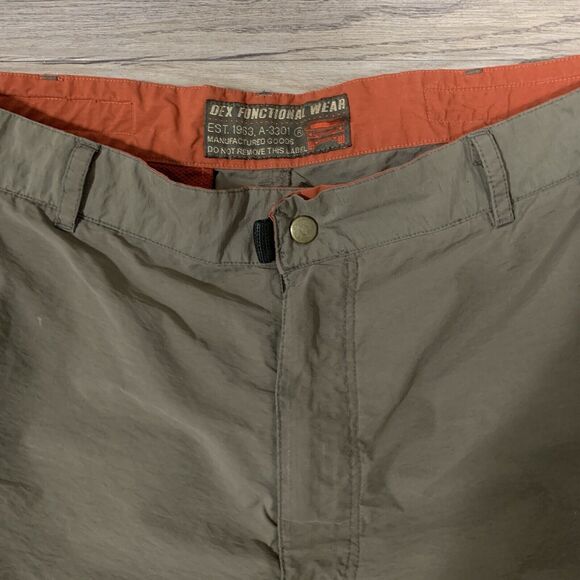 Green Cotton Nylon Combat Trousers from Dex Functional Wear Size 35 x 30 Zip - Picture 4 of 13